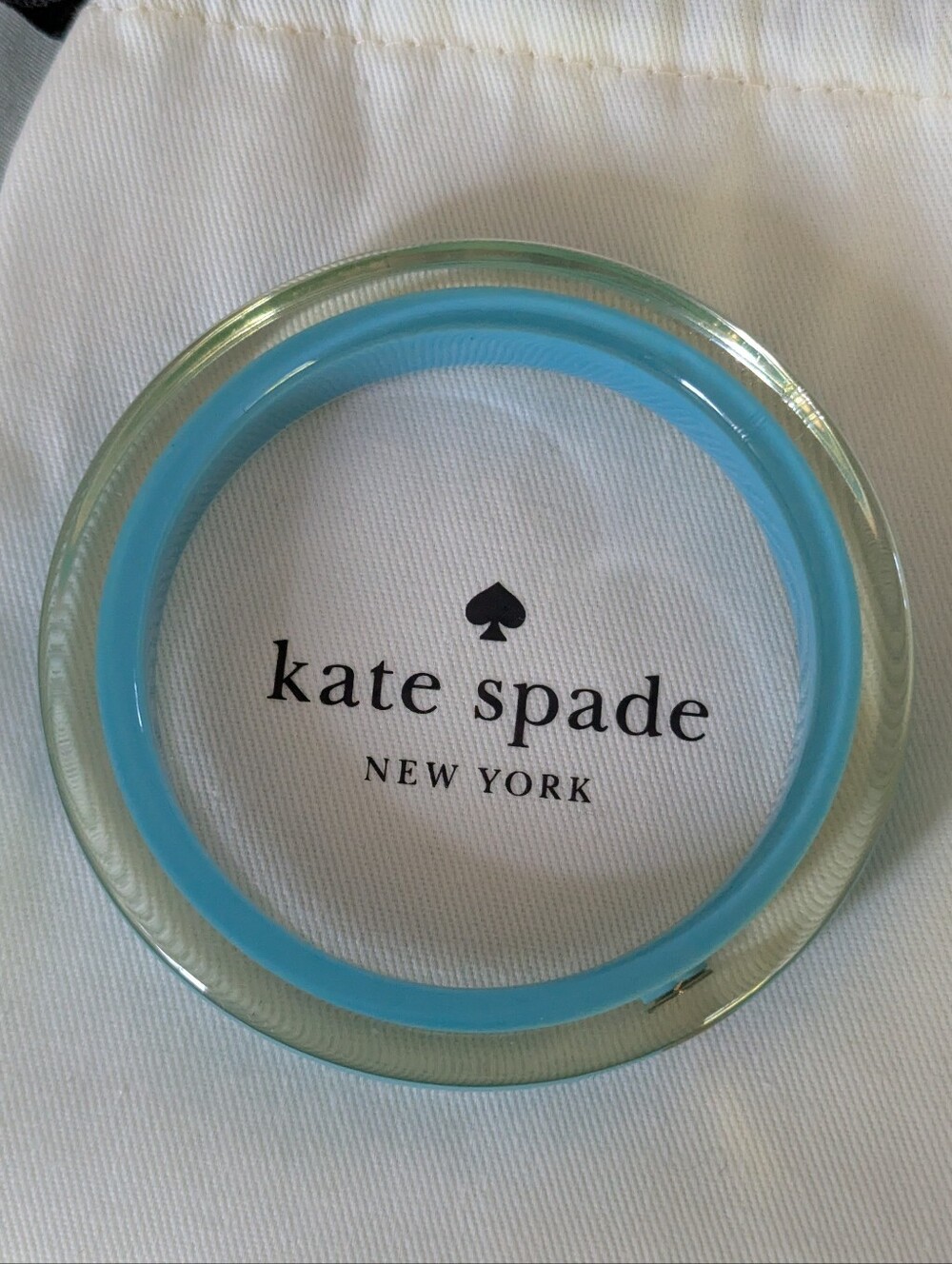 kate spade Turquoise Around Town Bangle with Gold Spade Accent - New In Dust Bag - Picture 13 of 16